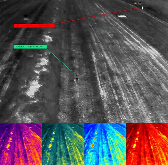 ProApto OCCULTOR suit vs standard military clothing — thermal comparison